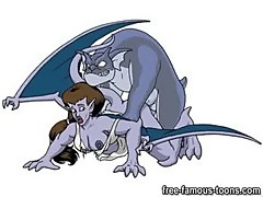 Famous Demona and gargoyles cartoon orgy