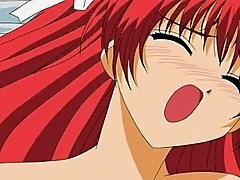 fiery redheaded anime chick