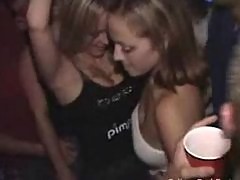 Horny couple takes centerstage fucking during a party