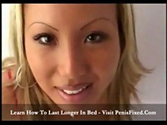 Jenny blonde asian bitch gets eye cumshot21