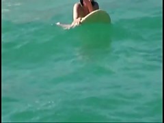 Bikini teen picked up on boat from surfing and sucks and fucked