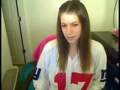 Great masturbation of horny teen on web cam